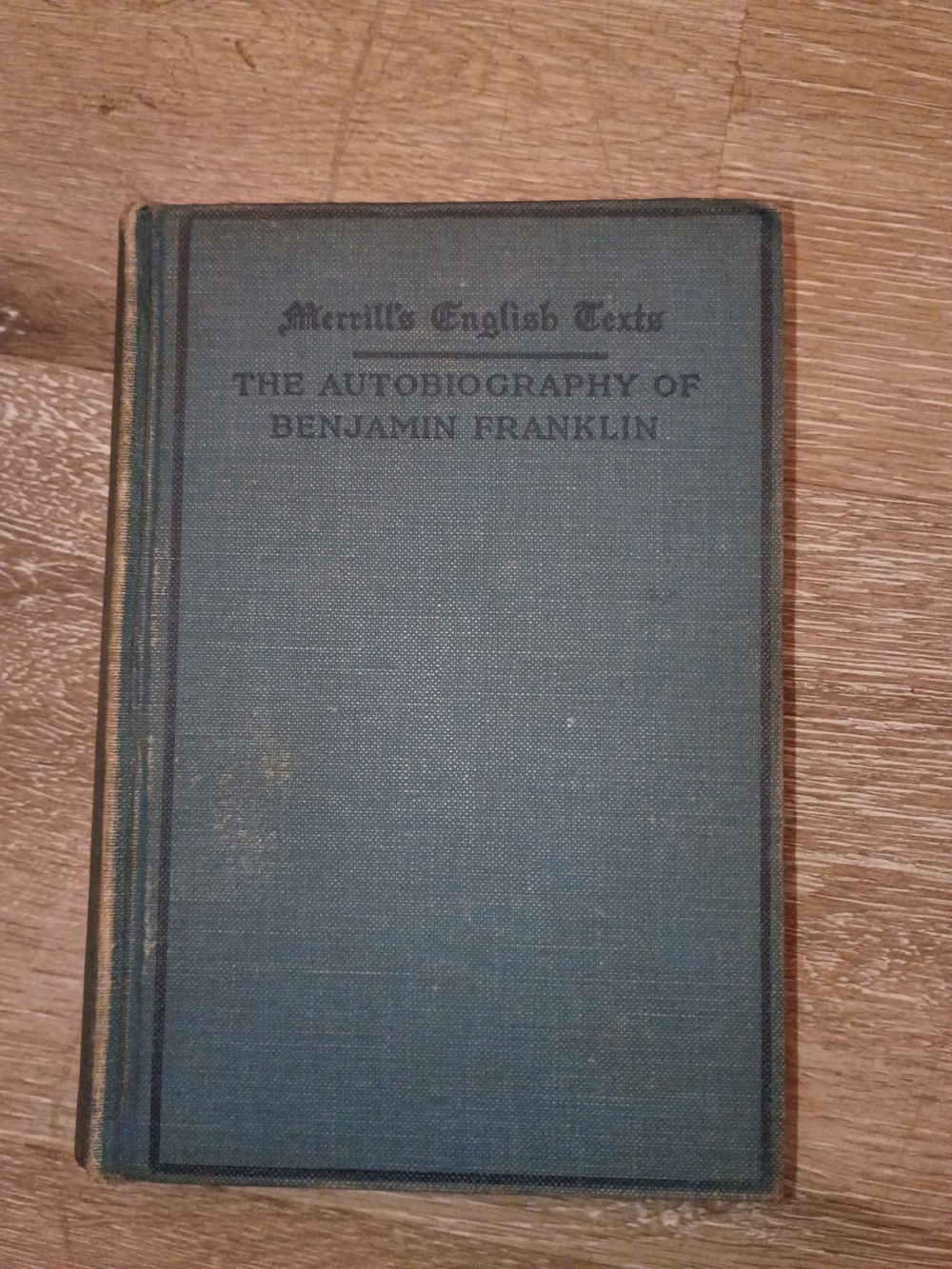 Vintage Ben Franklin Autobiography